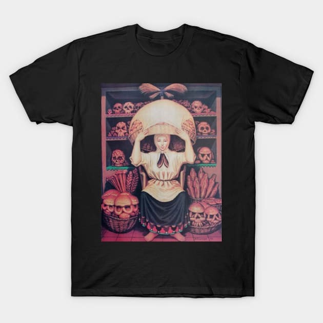 Skeleton head illusion T-Shirt by ianticevic